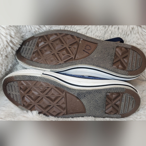 Sparkly Blue Converse Sneakers Mens Size 5 Womens Size 6 - Picture 5 of 5